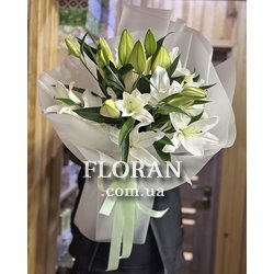 Оригінальний букет із лілій - Фото 2