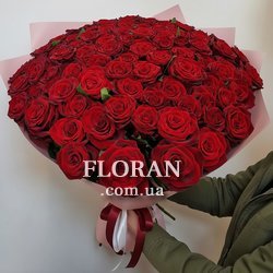 Букет 71 троянда - Фото 1