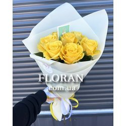 9 жёлтых роз - Фото 4
