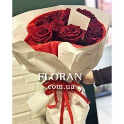Round bouquet of roses - Photo 5