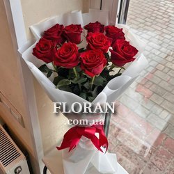 Круглый букет из роз - Фото 6