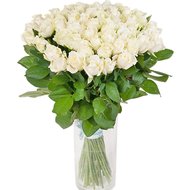 50 white roses