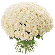 101 троянда біла