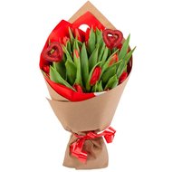 Букет квітів на день Святого Валентина