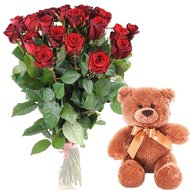 Букет із іграшкою