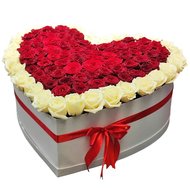 Красиві троянди з серцем