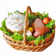 Подарунковий кошик великодній