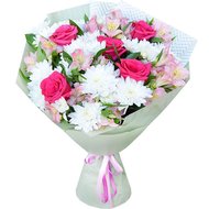 Alstroemeria chrysanthemum rose