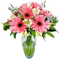 Alstroemeria and gerbera