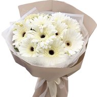 Білі гербери букет