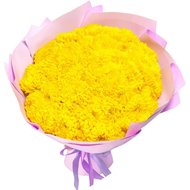 Красивий букет з великих хризантем