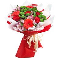 Креативный букет цветов