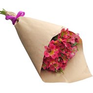 Рожеві альстромерії букет