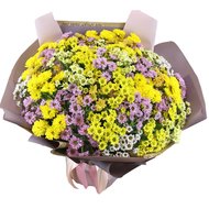 Шикарний букет хризантем