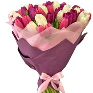 Великий букет мікс тюльпанів