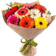 Букет гербер у крафті