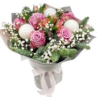 Ніжний новорічний букетик