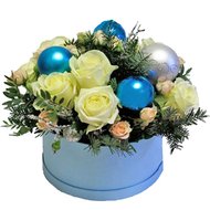 Новогодний букет в коробке