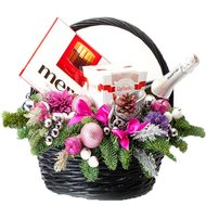 Різдвяний подарунковий кошик