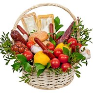 Съедобная корзина для мужчины - код товара FL-1939.