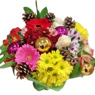 Яскравий зимовий букет