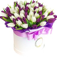 Велика коробка з тюльпанами