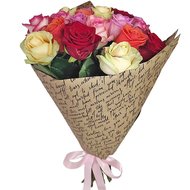 Яркий букет из 21 розы