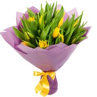 Жовті тюльпани букет