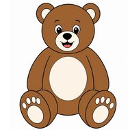 Большой медведь игрушка