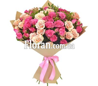 Bouquet of 25 spray roses