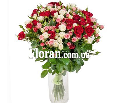 Букет из кустовых розочек