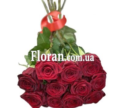 Rose bouquet with ribbon