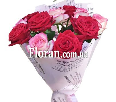 Букеты роз в бумаге