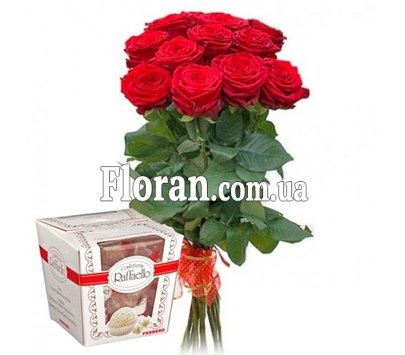 Троянди і рафаело