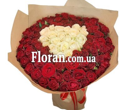 Серце з 101 троянди