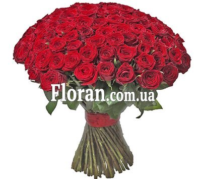 Шикарный букет из 101 розы