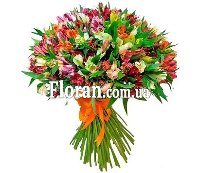 Великий букет з альстромерій