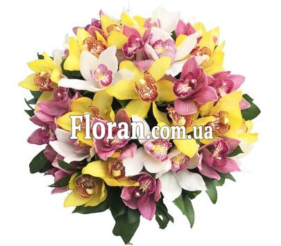 Великий букет орхідей