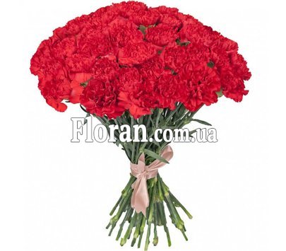 Букет из красных гвоздик