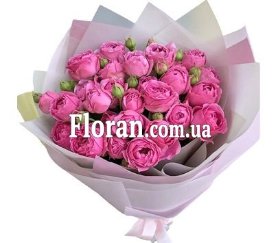 Bouquet of roses Misty bubbles