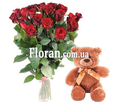 Букет із іграшкою