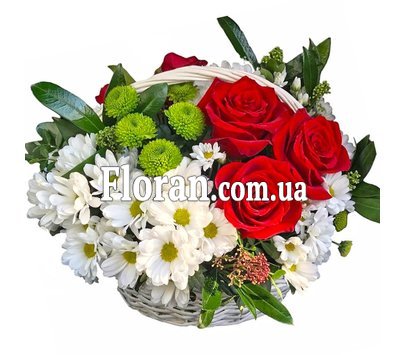 Букети у кошиках