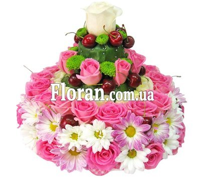 Цветочный торт