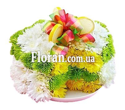 Квіти тортик