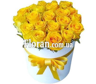 Квіти в коробці жовті