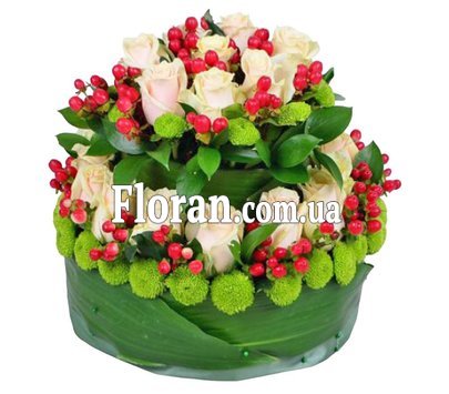 Цветы в виде торта