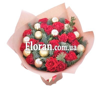 Новорічні букети квітів