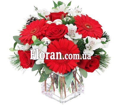 Новорічні букети на стіл