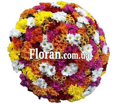 Огромный букет из хризантем