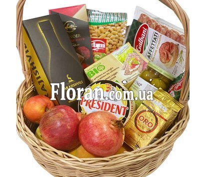 Подарочный набор в корзине для мужчин